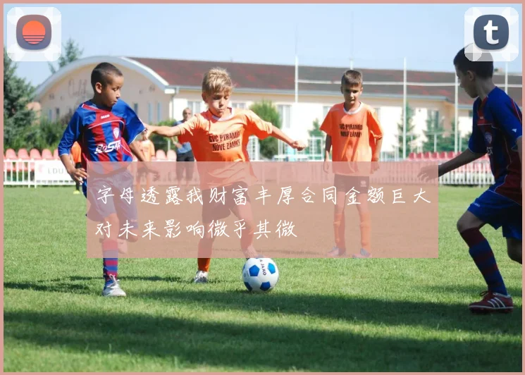 字母透露我财富丰厚合同金额巨大对未来影响微乎其微